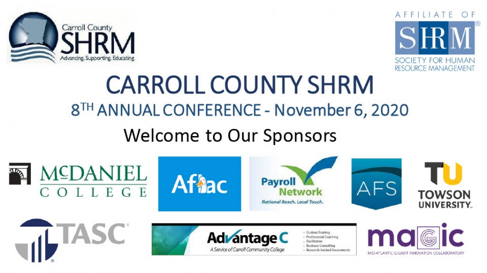 Carroll County SHRM Fall Conference Sponsors